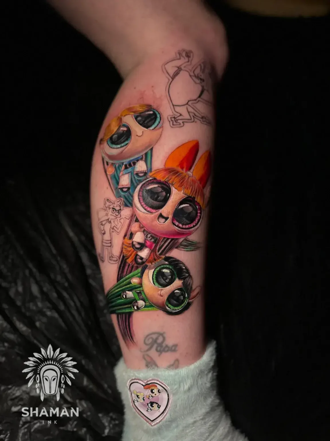 colour tattoo designs for female