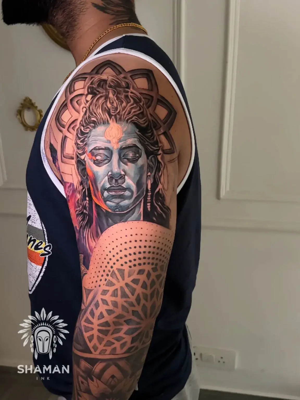 colour tattoo designs for men arm